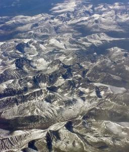 Planine srednje Azije, snimak iz aviona